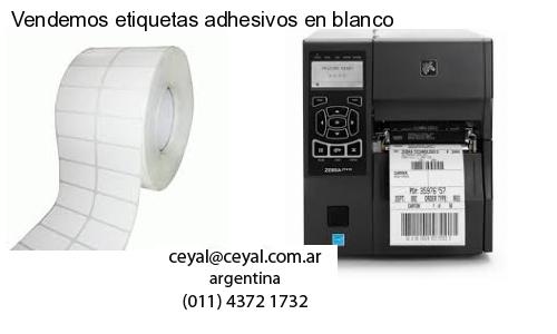 Vendemos etiquetas adhesivos en blanco
