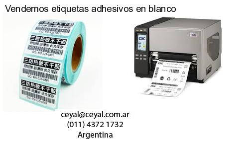 Vendemos etiquetas adhesivos en blanco