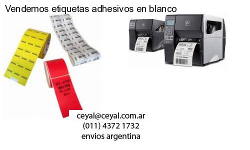 Vendemos etiquetas adhesivos en blanco