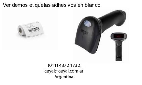 Vendemos etiquetas adhesivos en blanco