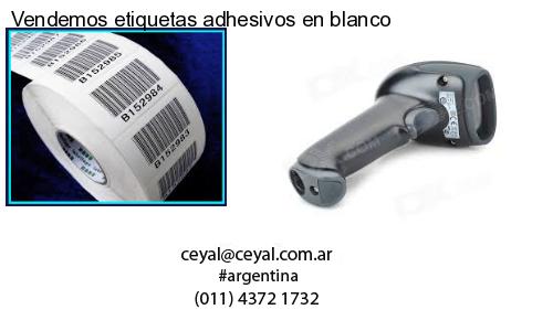 Vendemos etiquetas adhesivos en blanco