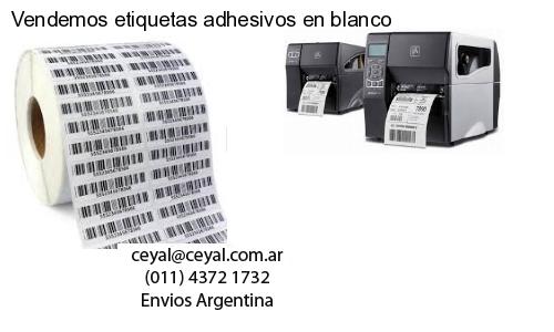 Vendemos etiquetas adhesivos en blanco