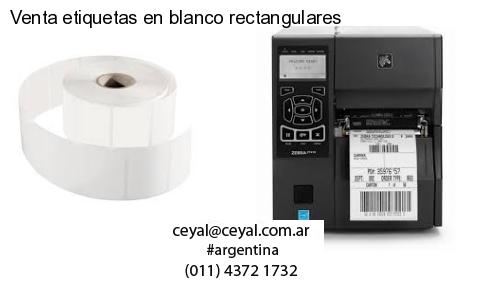Venta etiquetas en blanco rectangulares