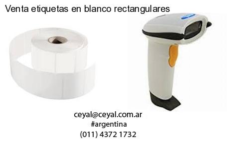 Venta etiquetas en blanco rectangulares