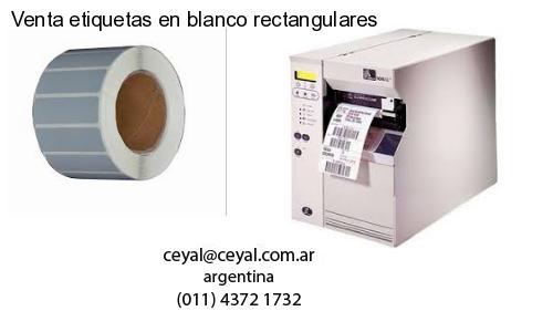 Venta etiquetas en blanco rectangulares