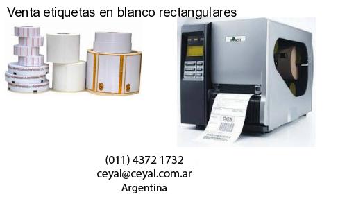 Venta etiquetas en blanco rectangulares