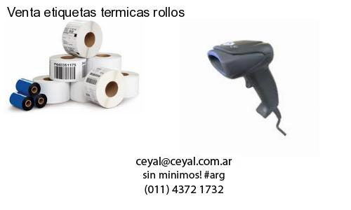 Venta etiquetas termicas rollos