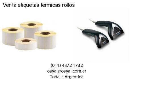 Venta etiquetas termicas rollos