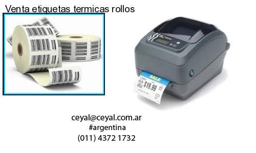 Venta etiquetas termicas rollos