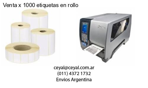Venta x 1000 etiquetas en rollo