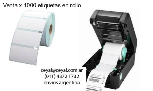 Venta x 1000 etiquetas en rollo