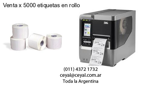 Venta x 5000 etiquetas en rollo