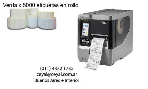 Venta x 5000 etiquetas en rollo