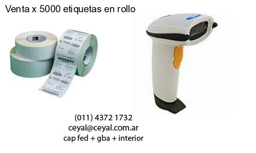 Venta x 5000 etiquetas en rollo