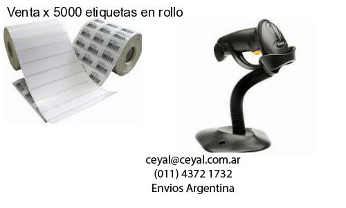Venta x 5000 etiquetas en rollo