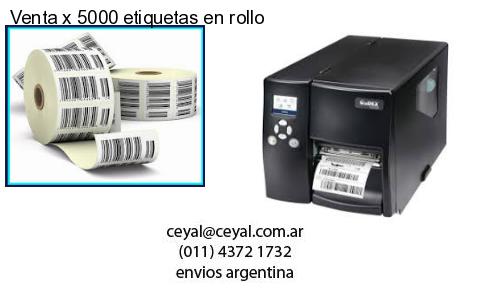 Venta x 5000 etiquetas en rollo