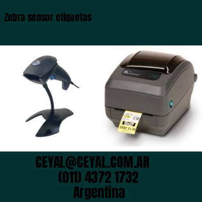 Zebra sensor etiquetas