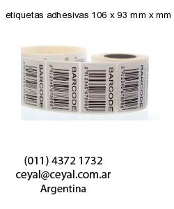 etiquetas adhesivas 106 x 93 mm x mm