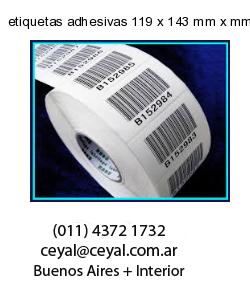 etiquetas adhesivas 119 x 143 mm x mm