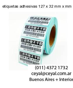 etiquetas adhesivas 127 x 32 mm x mm