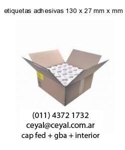 etiquetas adhesivas 130 x 27 mm x mm