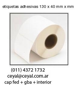 etiquetas adhesivas 130 x 40 mm x mm