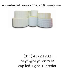 etiquetas adhesivas 139 x 195 mm x mm