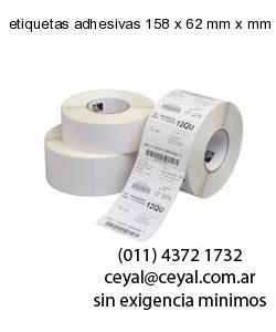 etiquetas adhesivas 158 x 62 mm x mm