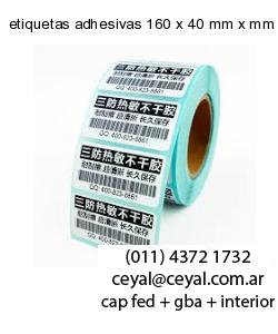 etiquetas adhesivas 160 x 40 mm x mm