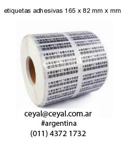 etiquetas adhesivas 165 x 82 mm x mm