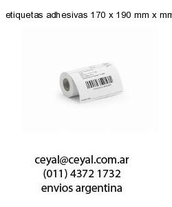 etiquetas adhesivas 170 x 190 mm x mm