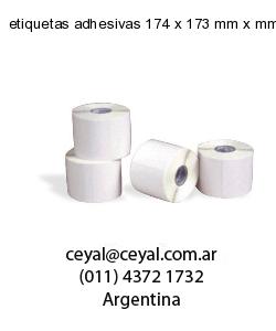 etiquetas adhesivas 174 x 173 mm x mm