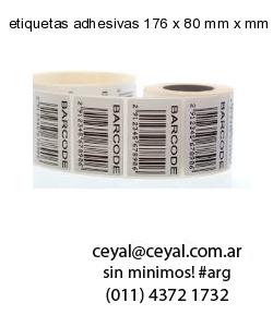 etiquetas adhesivas 176 x 80 mm x mm