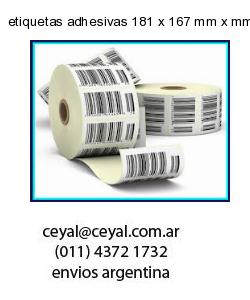 etiquetas adhesivas 181 x 167 mm x mm