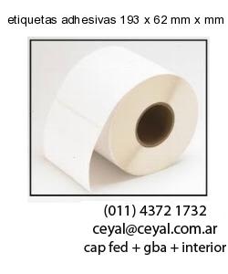 etiquetas adhesivas 193 x 62 mm x mm