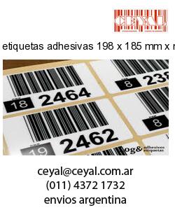 etiquetas adhesivas 198 x 185 mm x mm