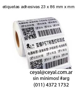 etiquetas adhesivas 23 x 86 mm x mm