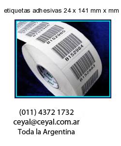 etiquetas adhesivas 24 x 141 mm x mm