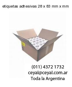 etiquetas adhesivas 28 x 83 mm x mm
