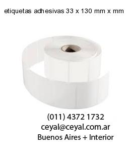 etiquetas adhesivas 33 x 130 mm x mm