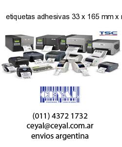 etiquetas adhesivas 33 x 165 mm x mm