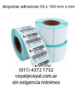 etiquetas adhesivas 39 x 100 mm x mm