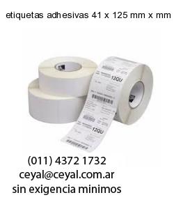 etiquetas adhesivas 41 x 125 mm x mm