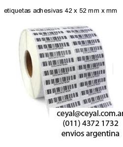 etiquetas adhesivas 42 x 52 mm x mm