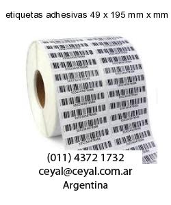 etiquetas adhesivas 49 x 195 mm x mm
