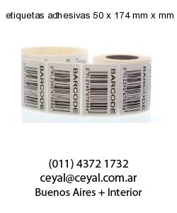 etiquetas adhesivas 50 x 174 mm x mm