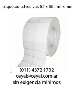 etiquetas adhesivas 52 x 65 mm x mm