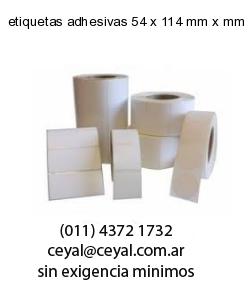 etiquetas adhesivas 54 x 114 mm x mm