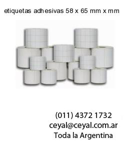 etiquetas adhesivas 58 x 65 mm x mm