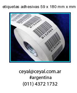 etiquetas adhesivas 59 x 180 mm x mm